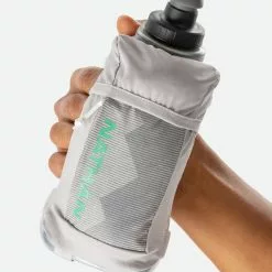 Nathan QuickSqueeze 18oz Insulated Handheld Bottle - NS70340-60064 -Accessories Store Online NS70340 60064 QuickSqueezeIns18oz onBody 1